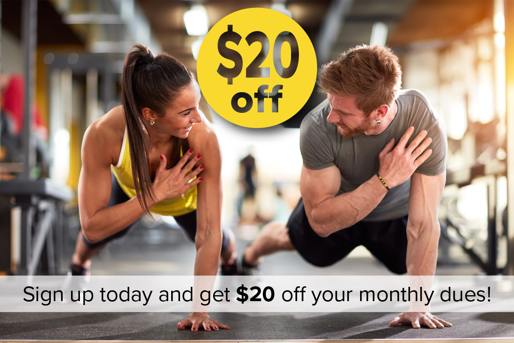 Get $20 off your monthly dues